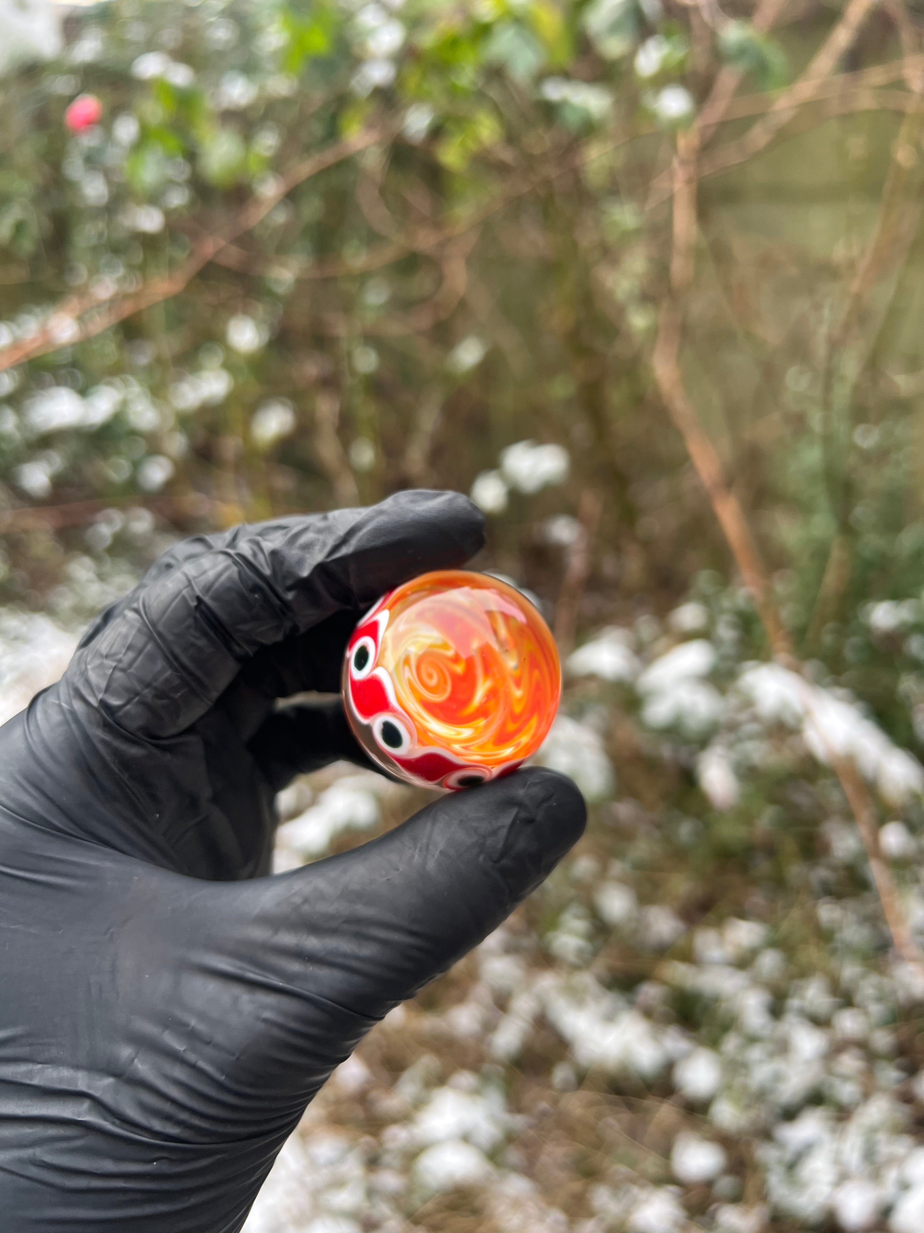 Flower and Wigwag marble