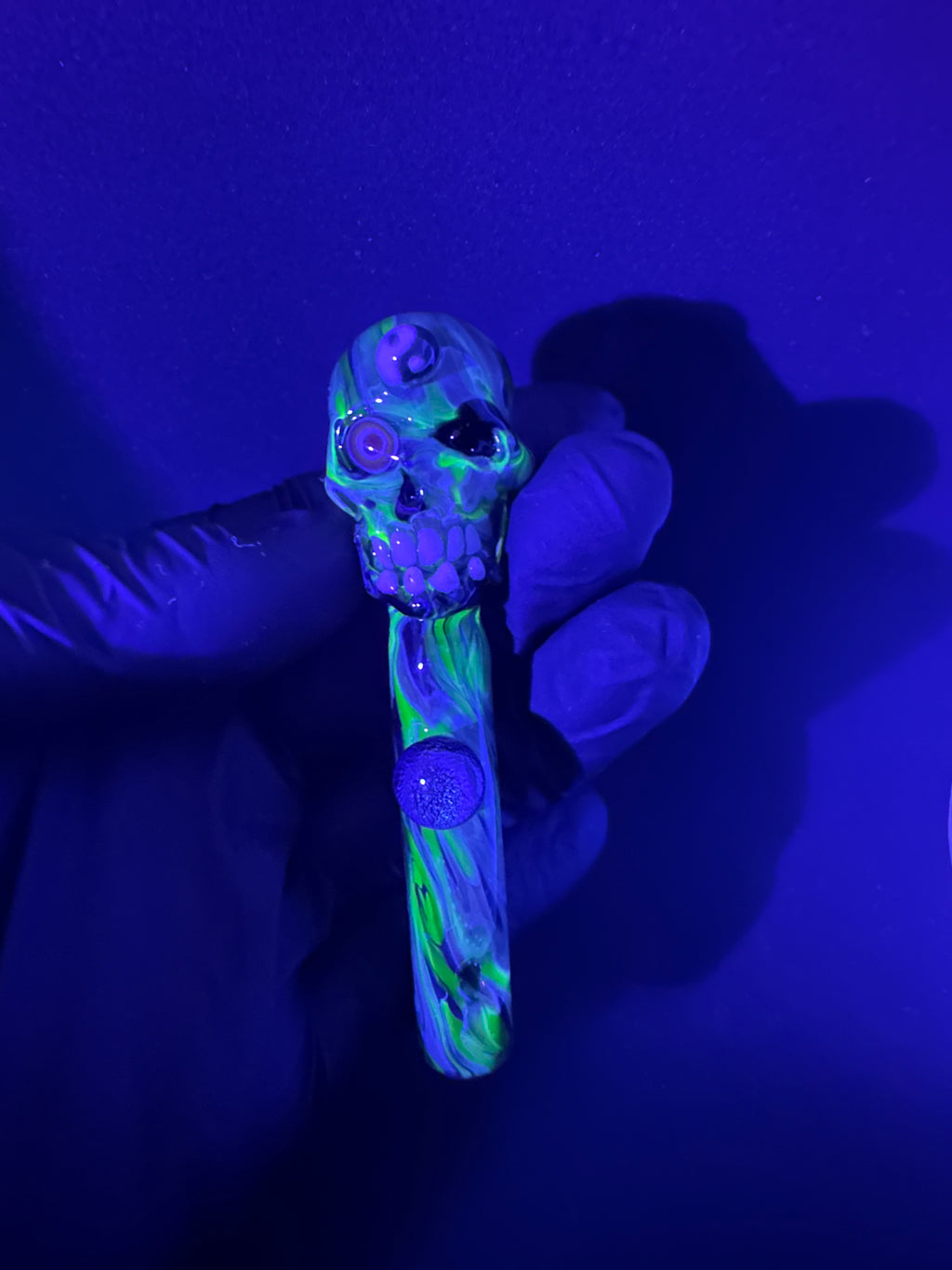 Uv skull collab with @brasa_glass
