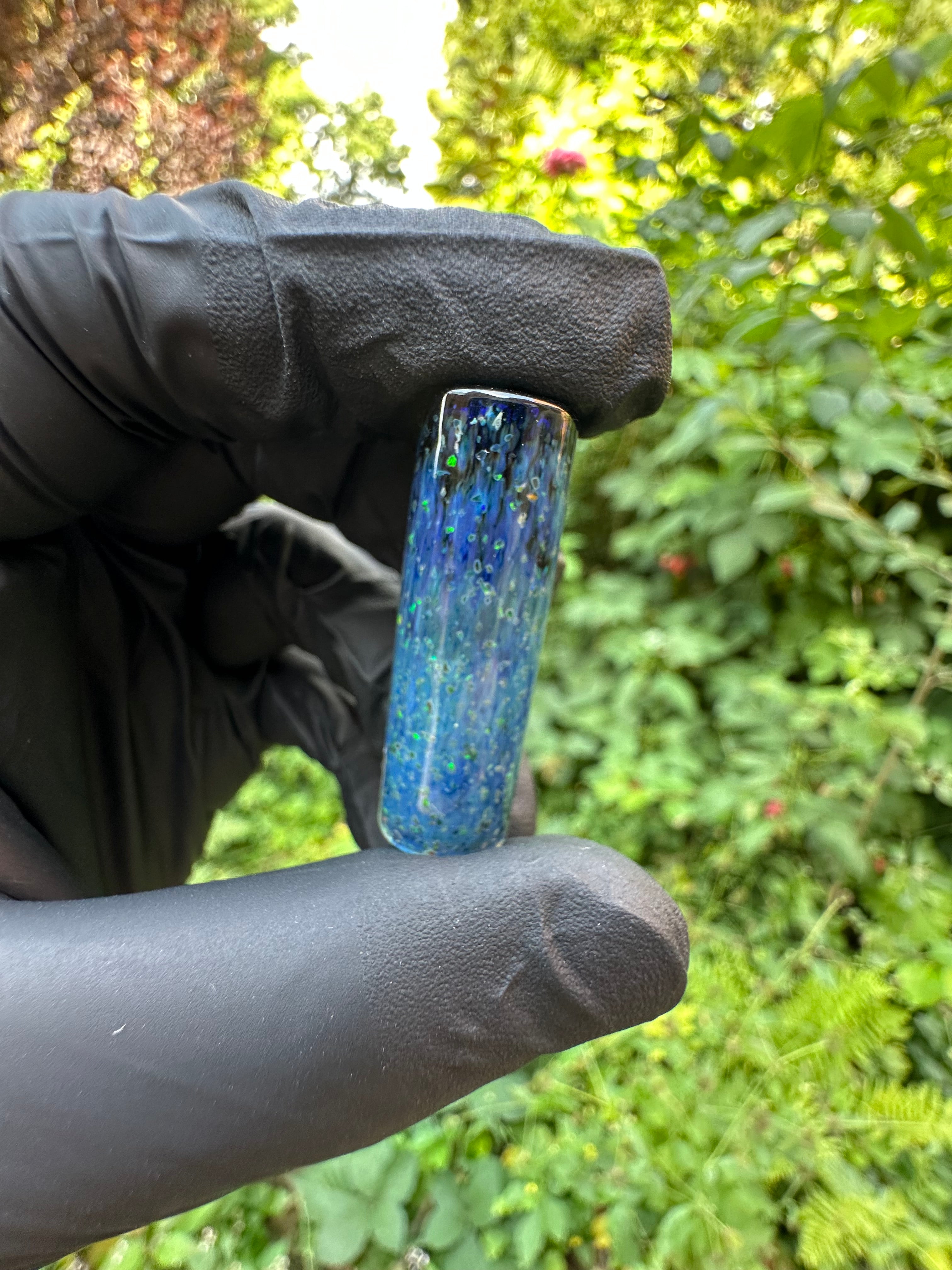 Blue with opals