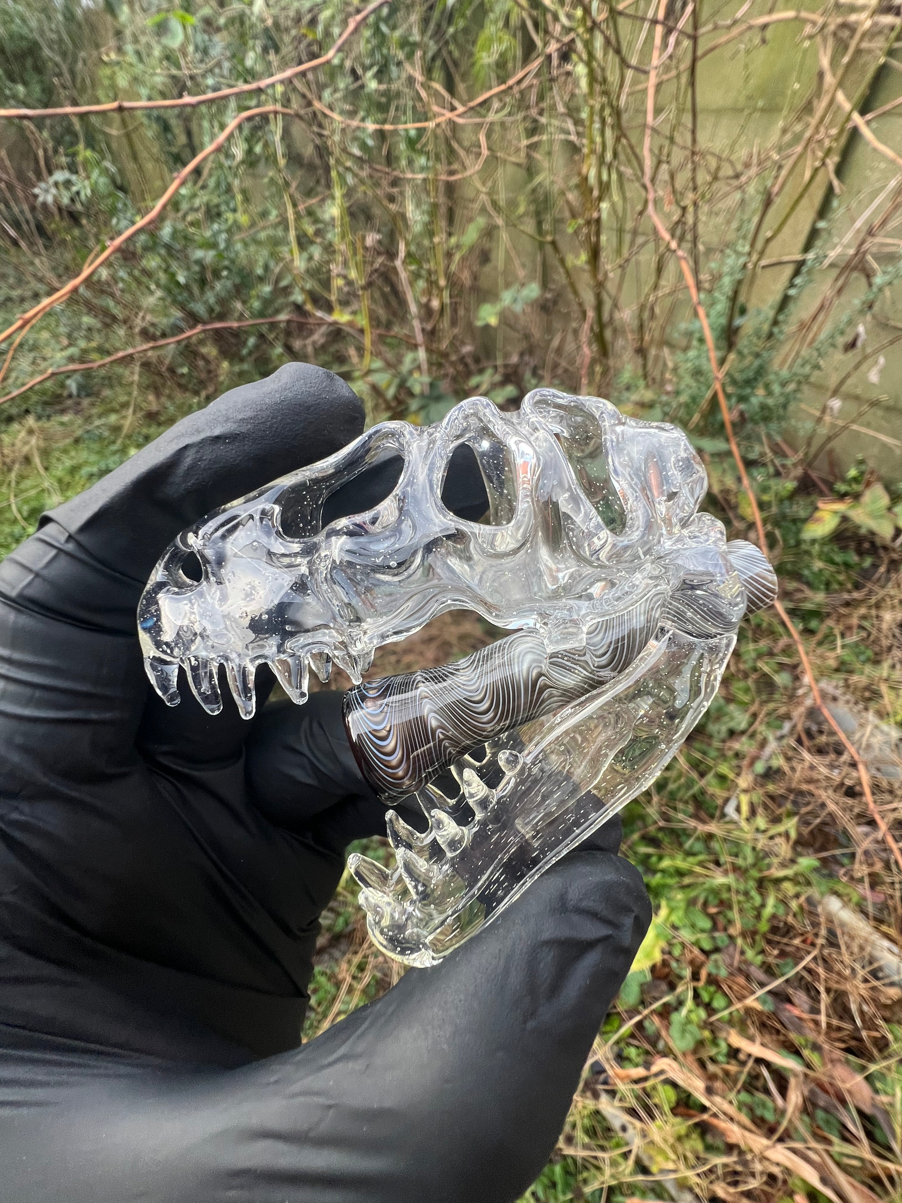 T-rex UV blue pendy and J holder