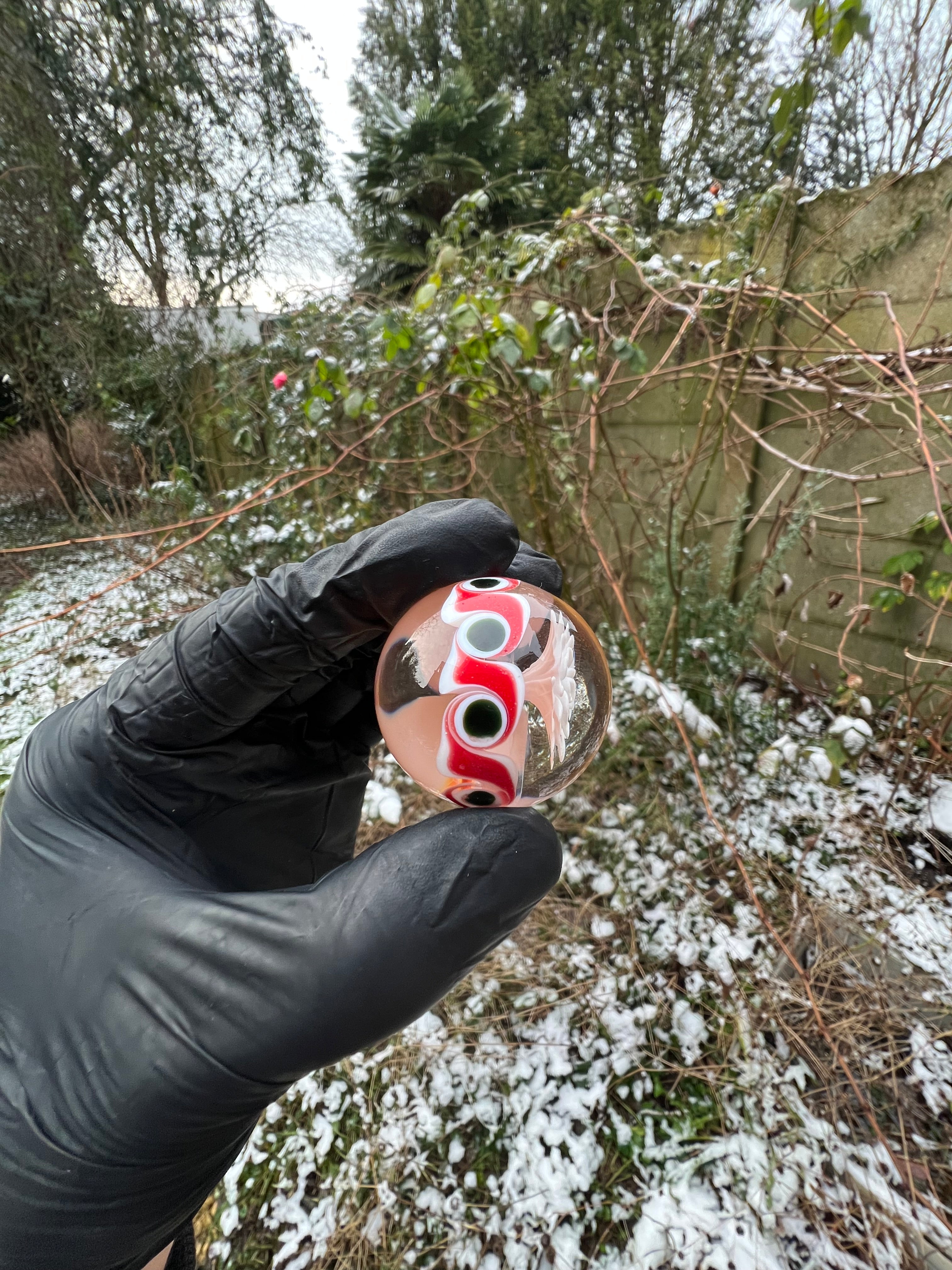 Flower and Wigwag marble