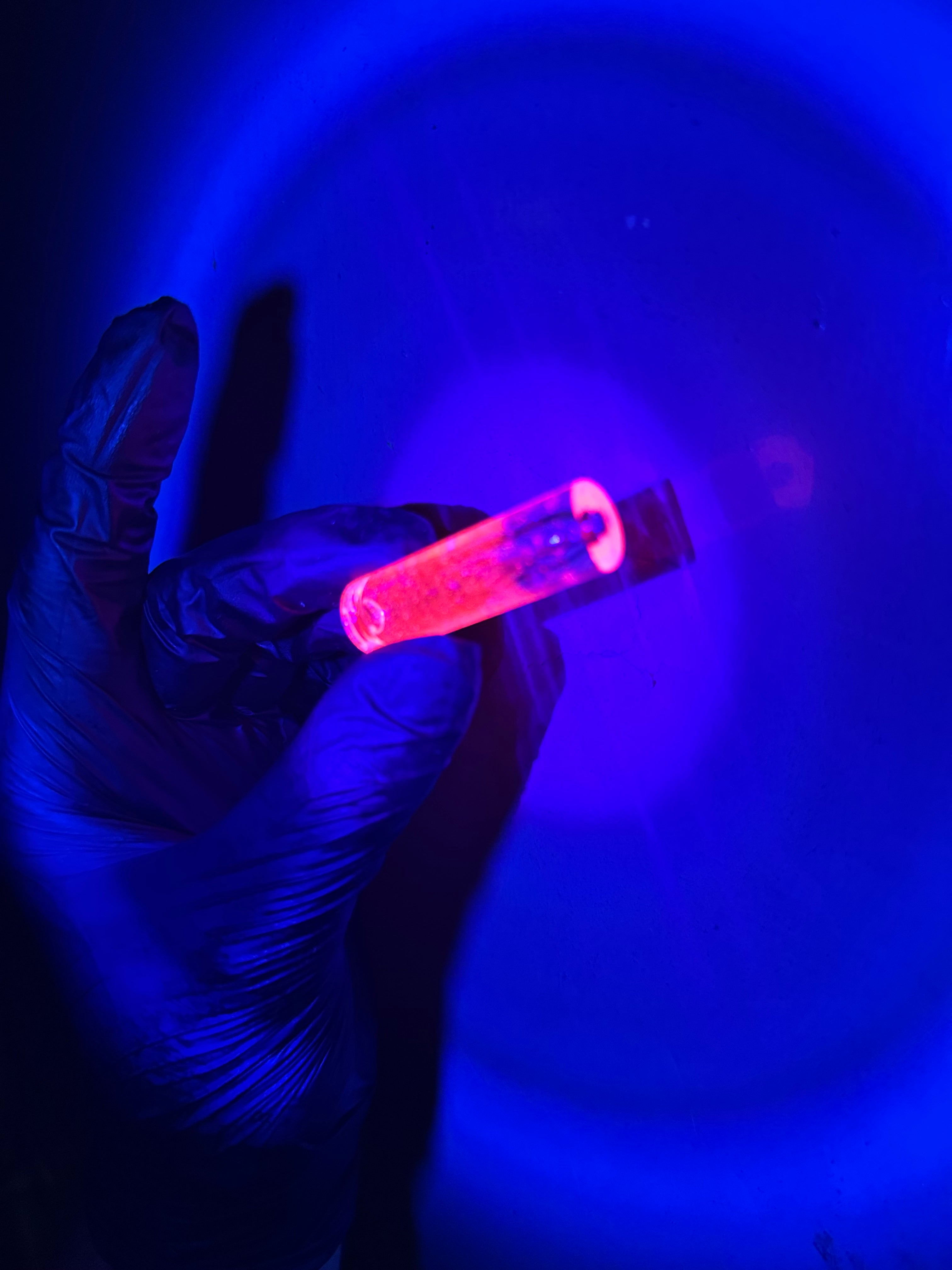 Pink uv with opals